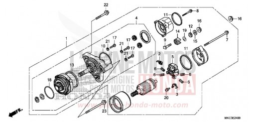 MOTEUR MARCHE ARRIERE GL1800J de 2018